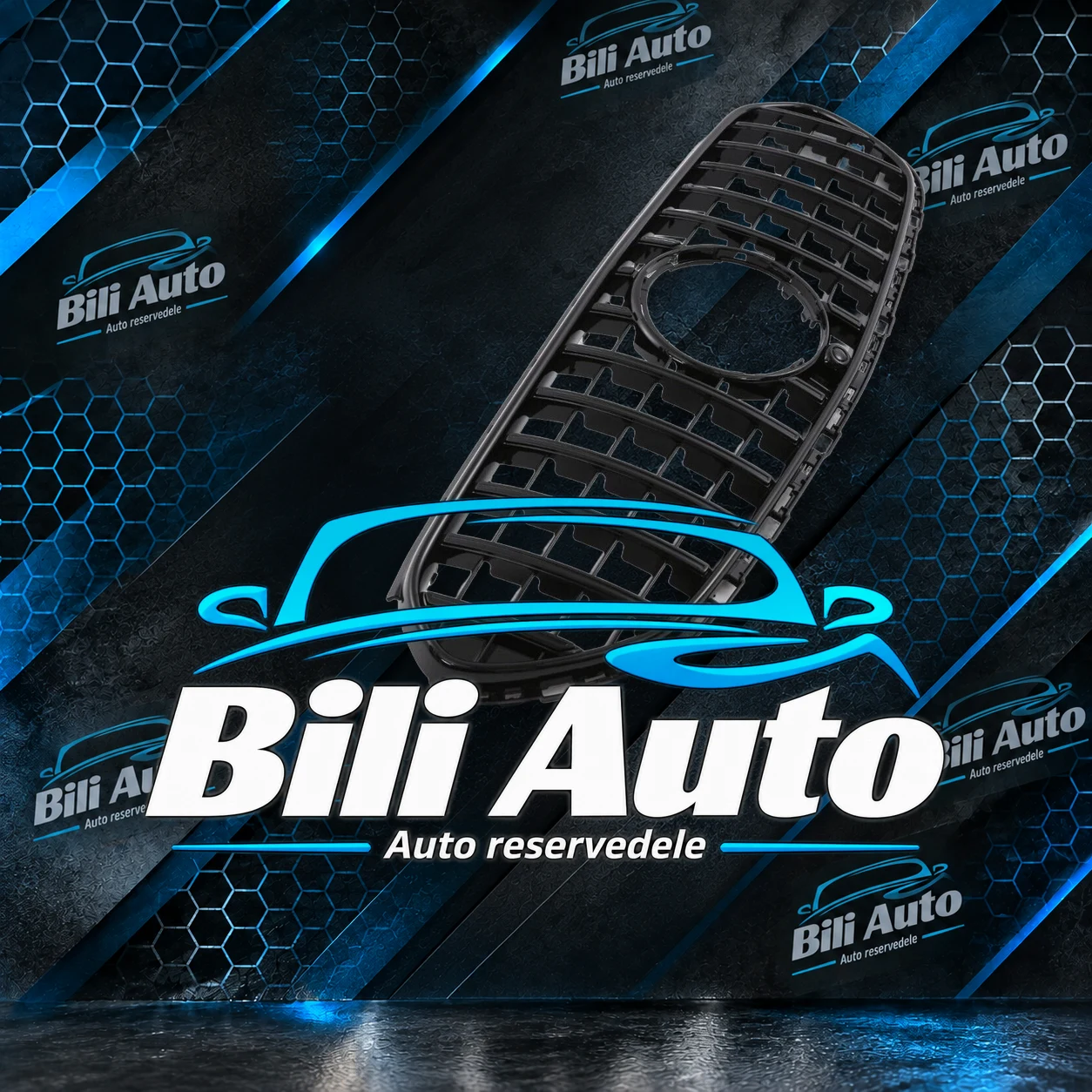 Grill Mercedes GLC X254 Panamericana AMG GT blank sort - Billede 2