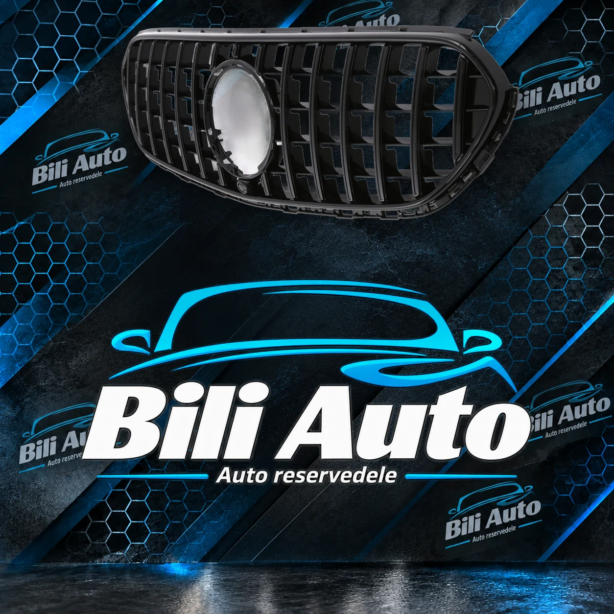 Grill Mercedes GLC X254 Panamericana AMG GT blank sort - Billede 3