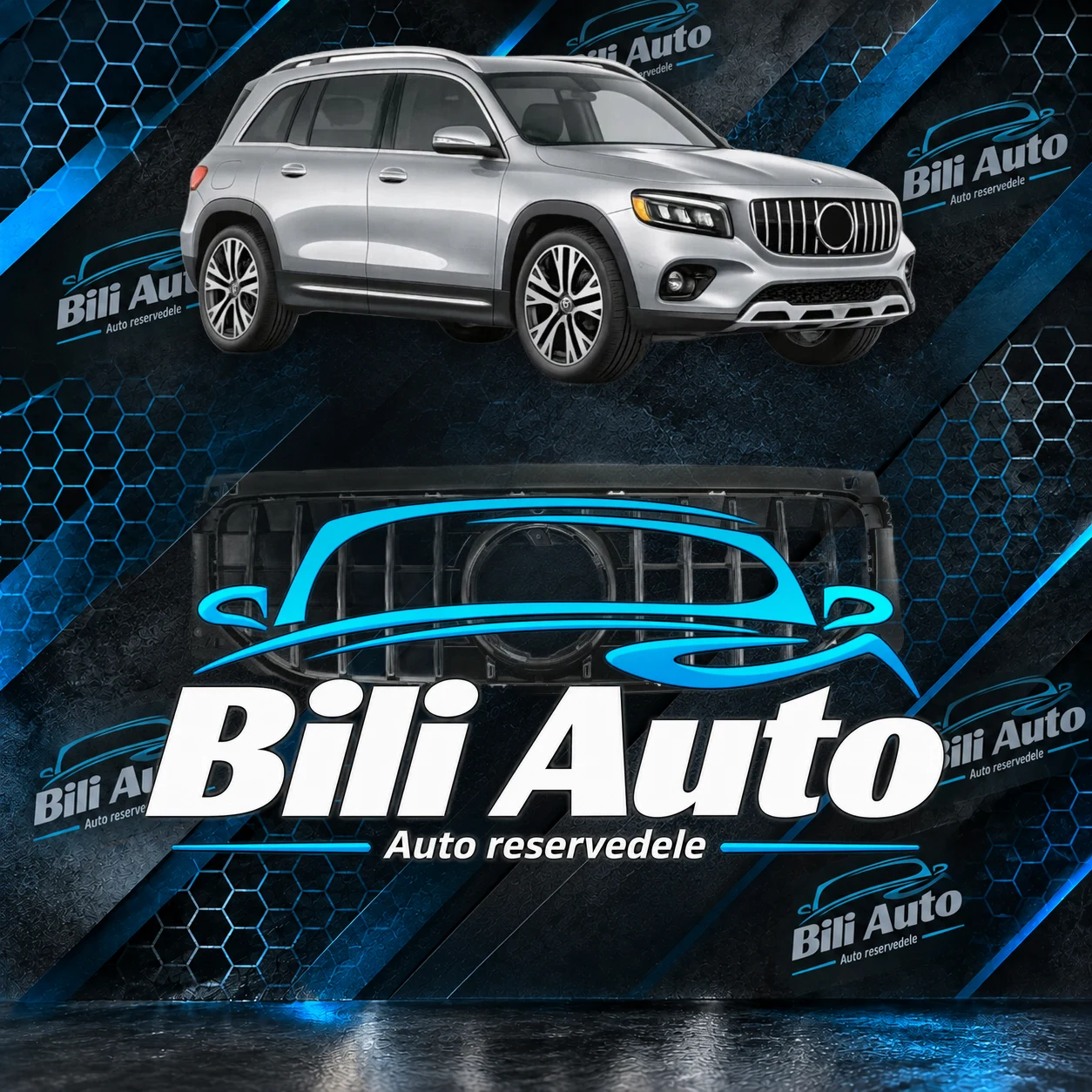 Grill Mercedes GLB X247 facelift 2023+ Panamericana AMG GT krom