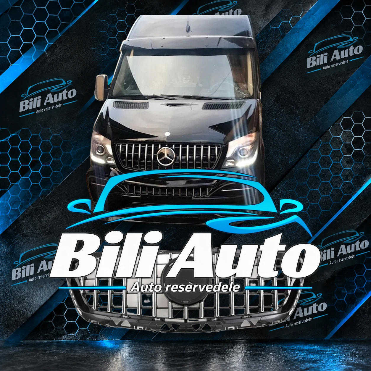 Grill Mercedes Sprinter W906 2013-2018 Panamericana AMG GT krom