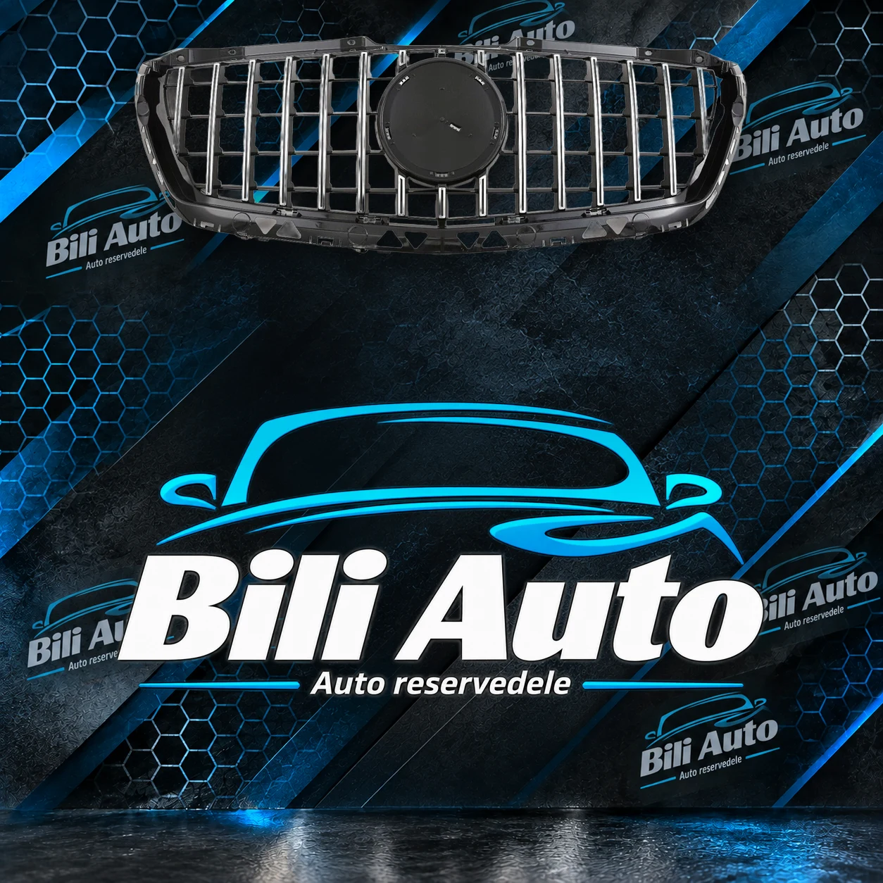 Grill Mercedes Sprinter W906 2013-2018 Panamericana AMG GT krom - Billede 2