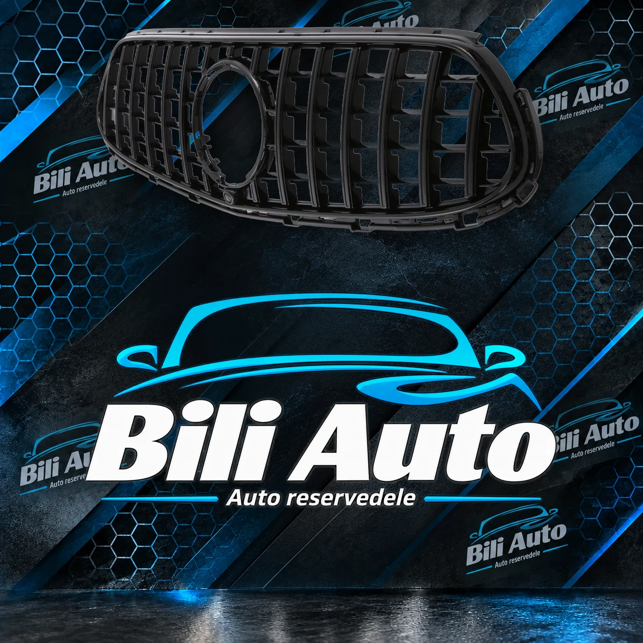 Grill Mercedes GLC Coupe W254 C254 AMG GT Black - Billede 2