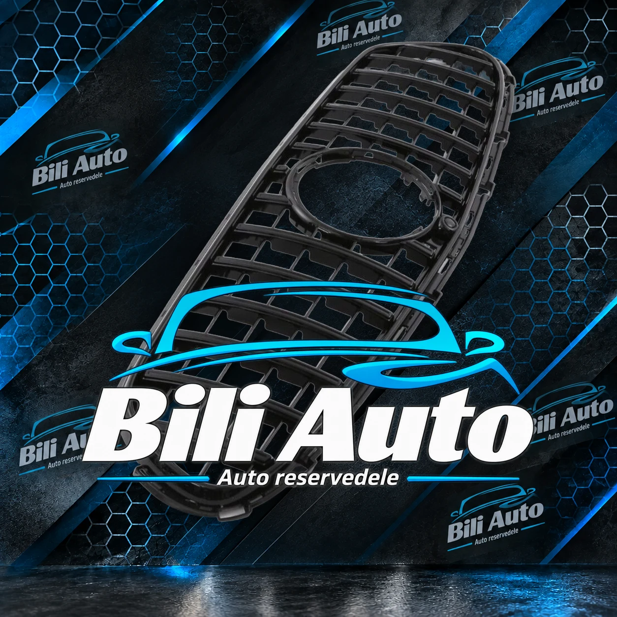 Grill Mercedes GLC Coupe W254 C254 AMG GT Black - Billede 3