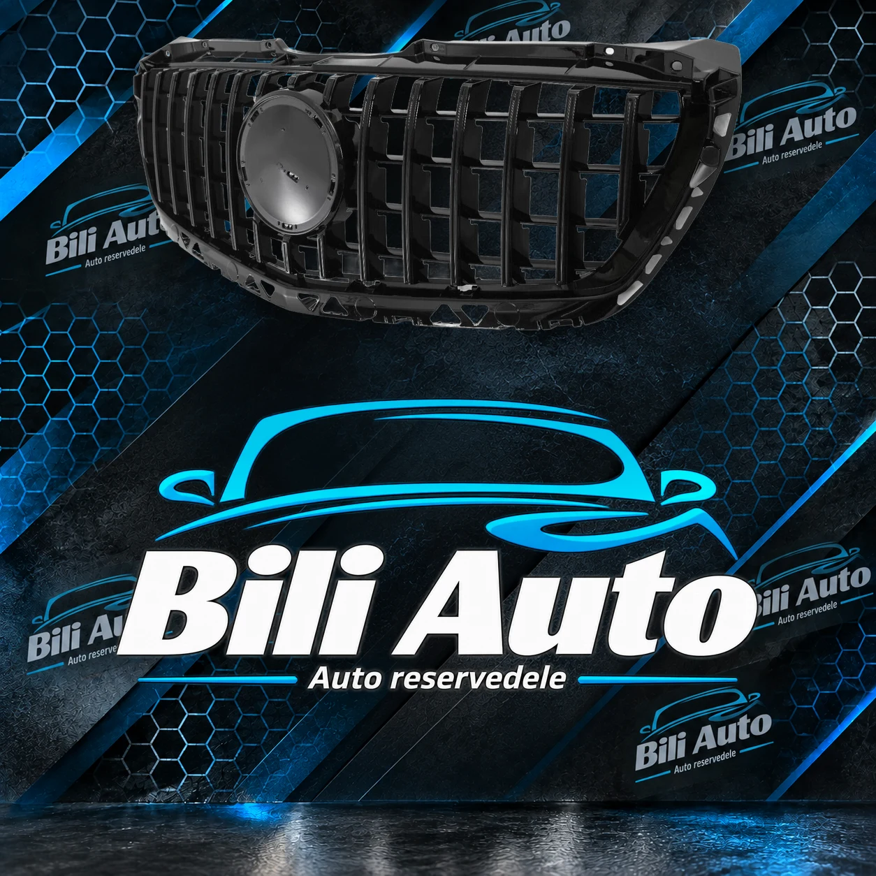 Grill Mercedes Sprinter W906 2013-2018 Panamericana AMG GT sort - Billede 3