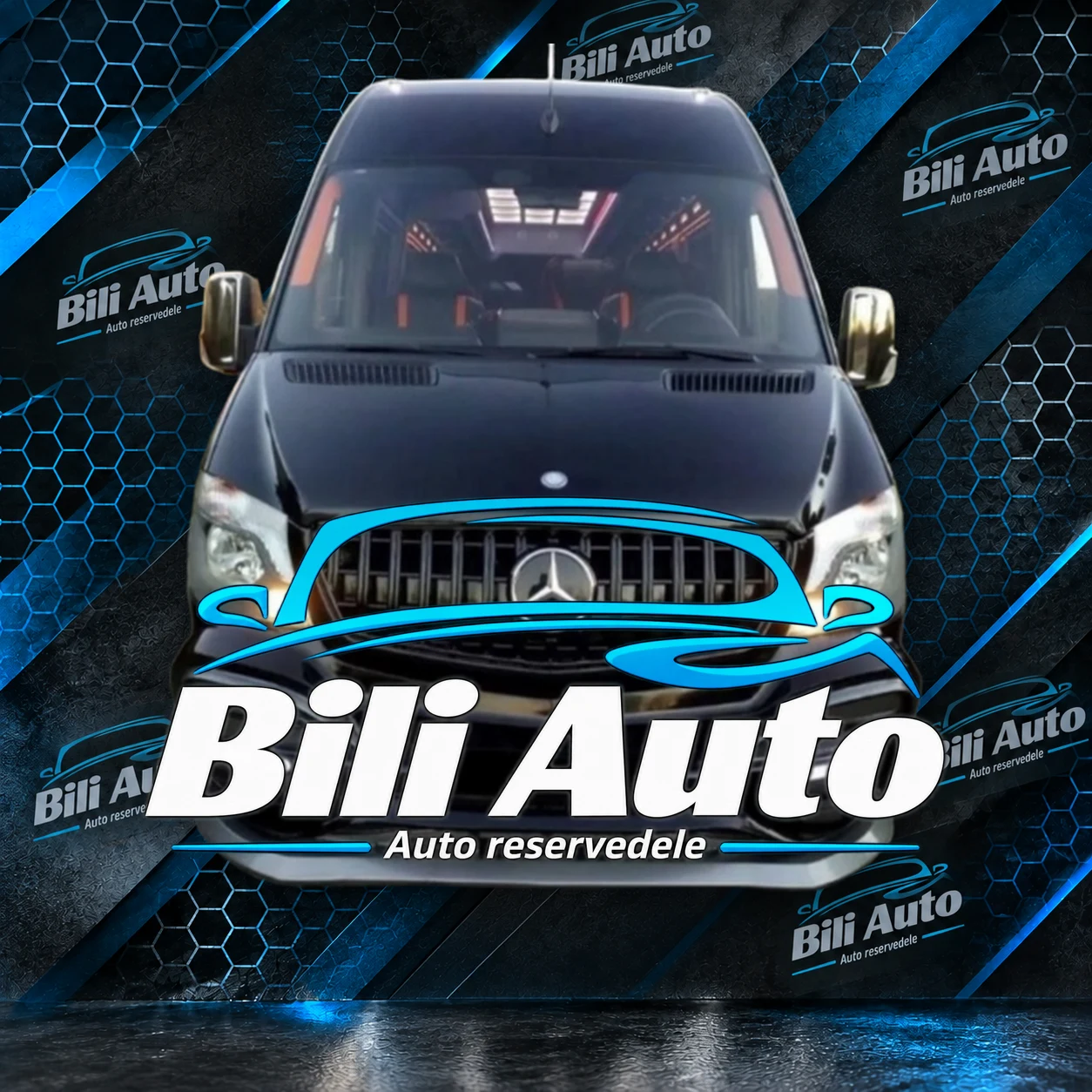 Grill Mercedes Sprinter W906 2013-2018 Panamericana AMG GT sort - Billede 6