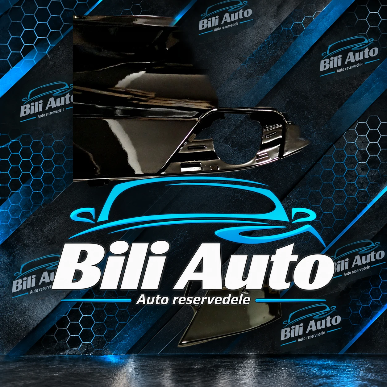 Diffuser BMW 5 G30 G31 M-pakke CS blank sort - Billede 3