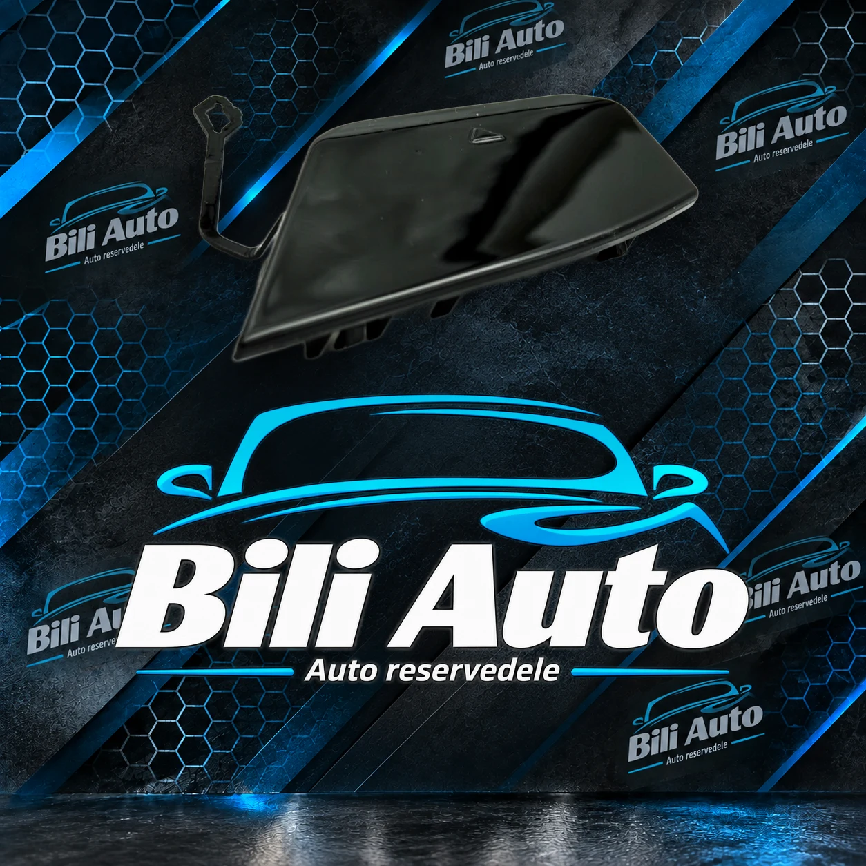 Diffuser BMW 5 G30 G31 M-pakke CS blank sort - Billede 4
