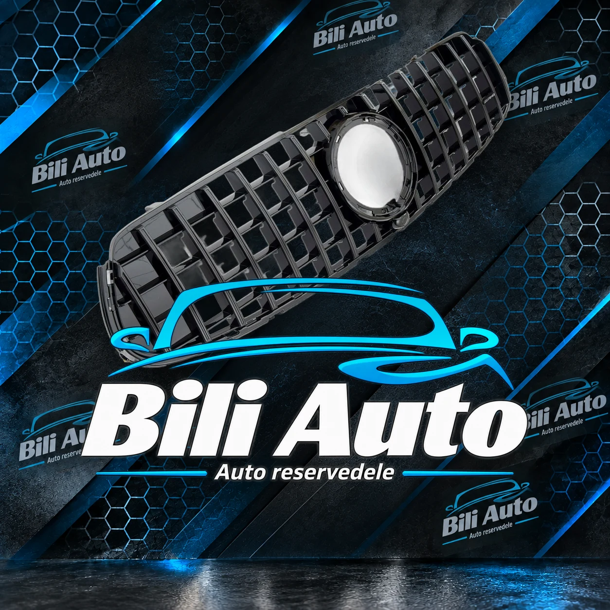 Grill Mercedes GLC C253 X253 facelift 19- Panamericana AMG GT med emblem - Billede 2