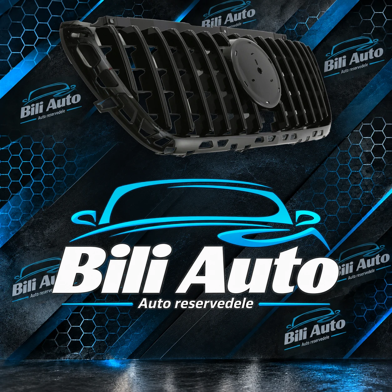 Grill Mercedes Sprinter W907 W910 Panamericana AMG GT blank sort - Billede 2