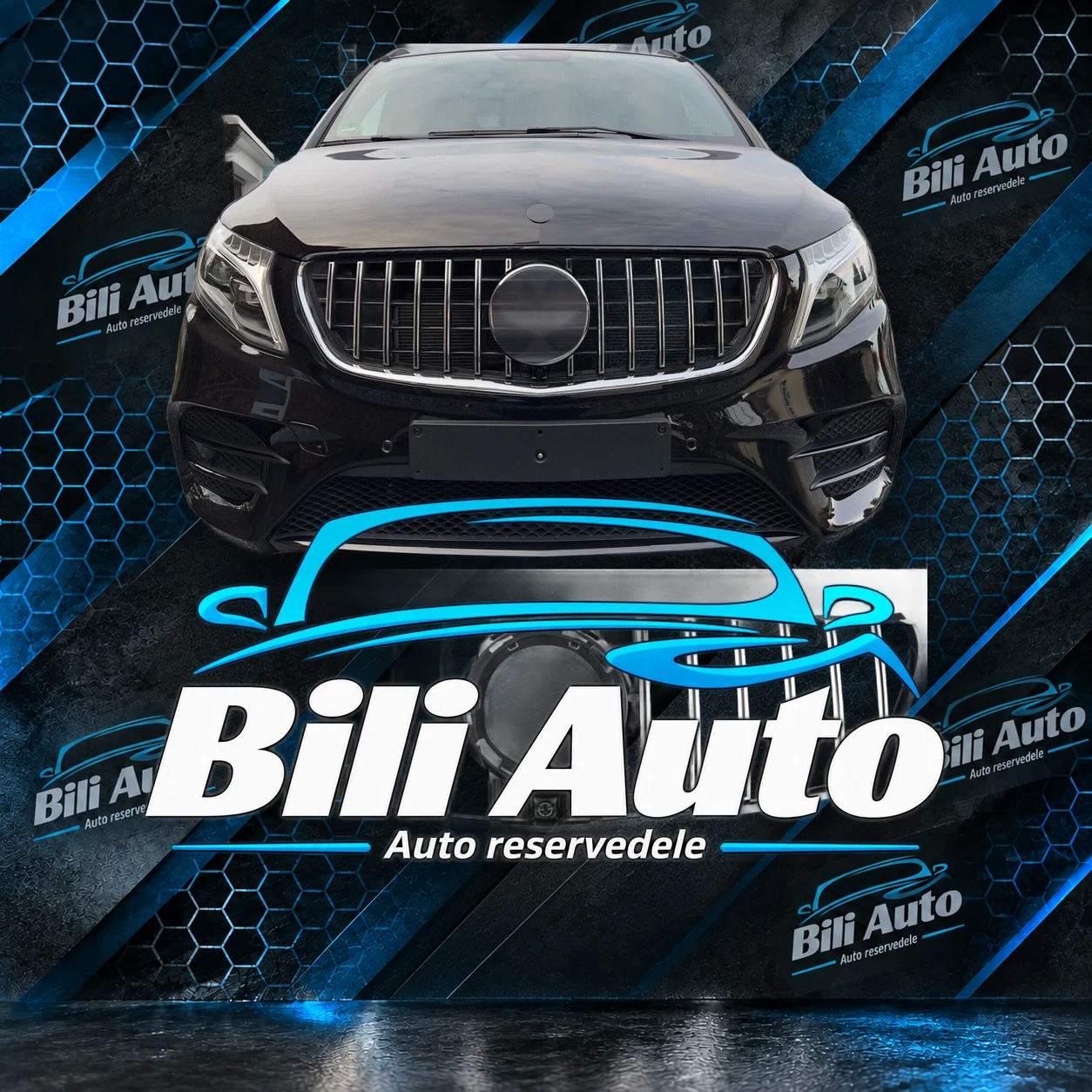 Grill Mercedes V-Klasse W447 Panamericana AMG GT krom facelift 2019-2024