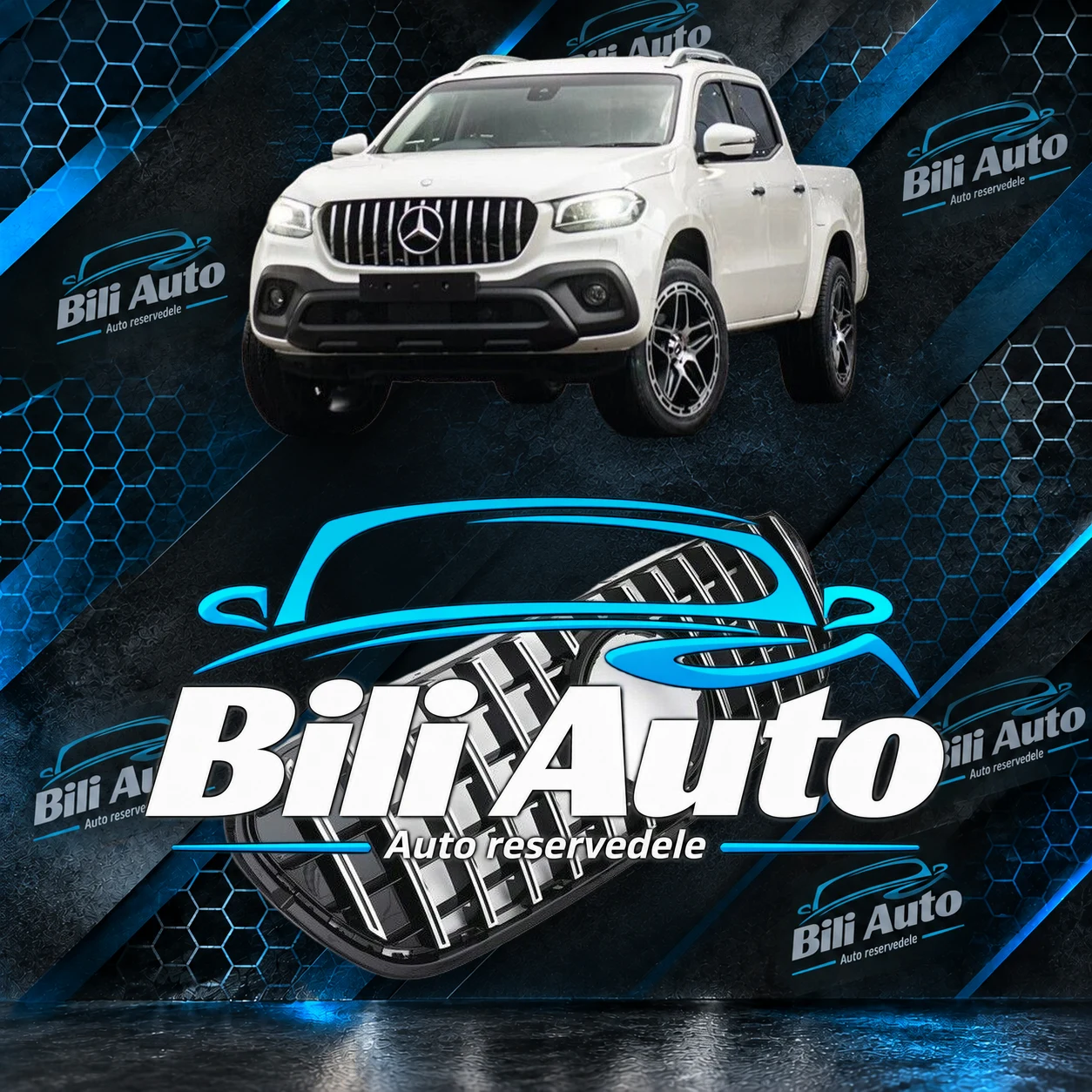 Grill Mercedes X-Klasse W470 Panamericana AMG GT krom