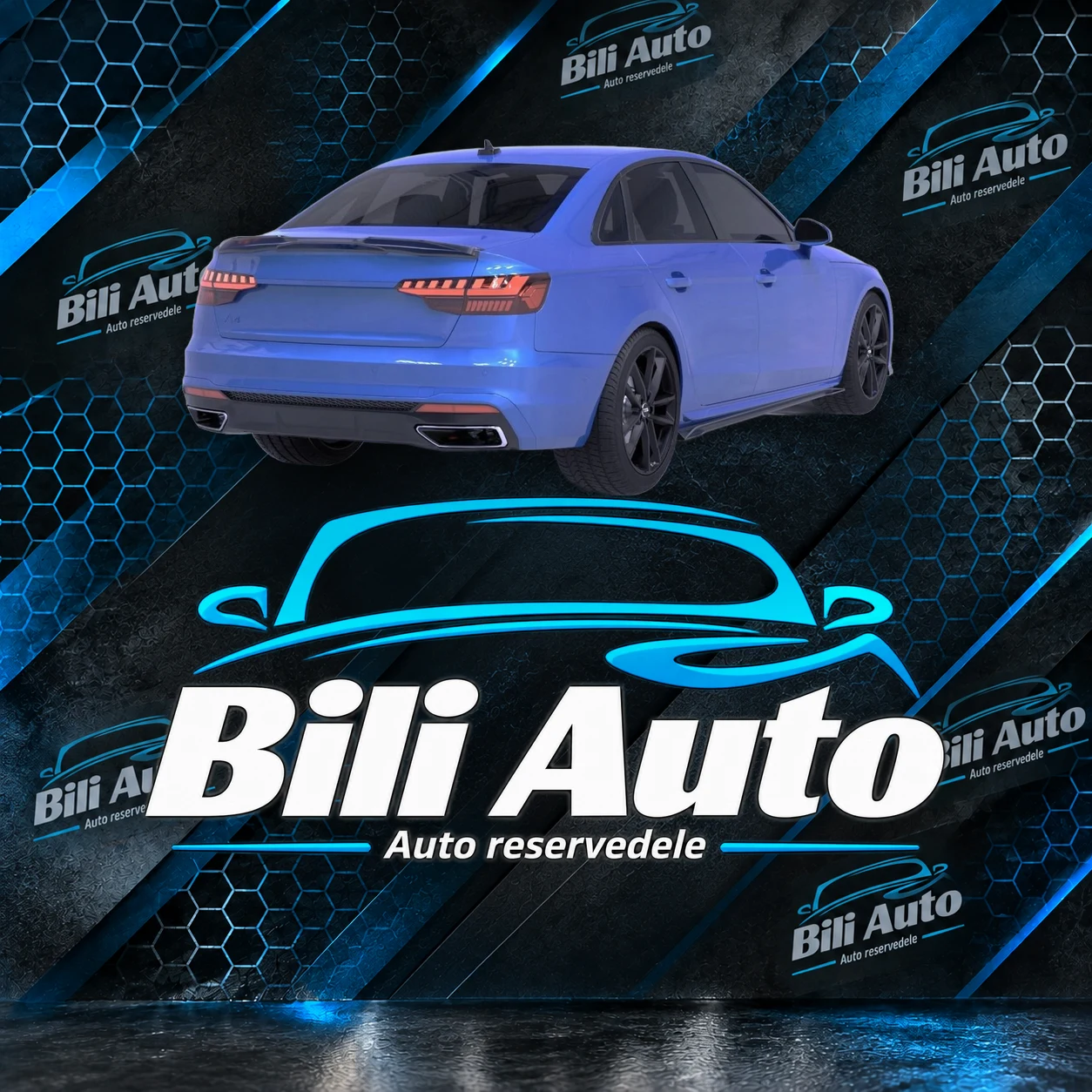 Sideskørter Audi A4 B9 S-line S4 2019+ blank sort