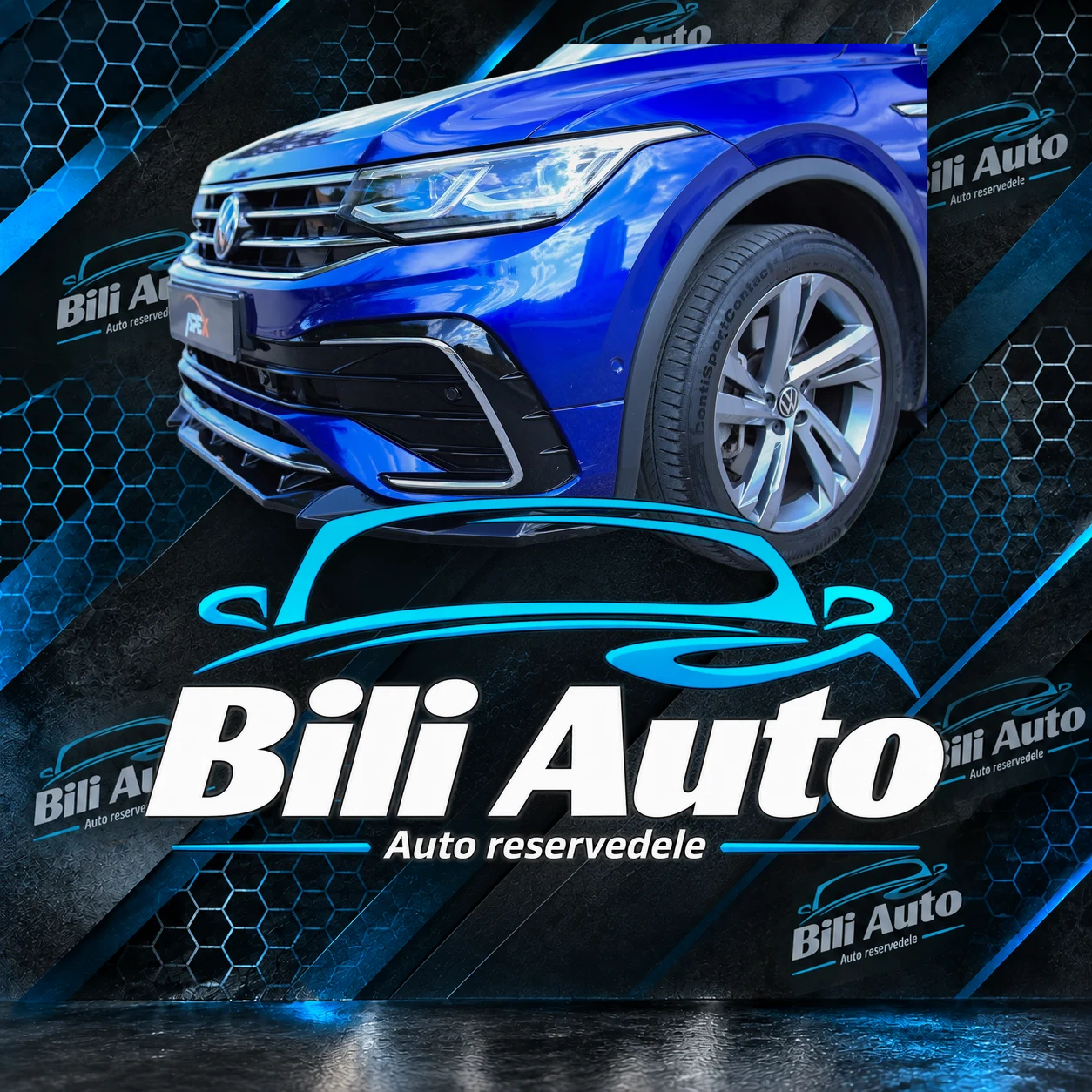 Frontsplitter Volkswagen Tiguan R R-Line MK2 facelift - Billede 5