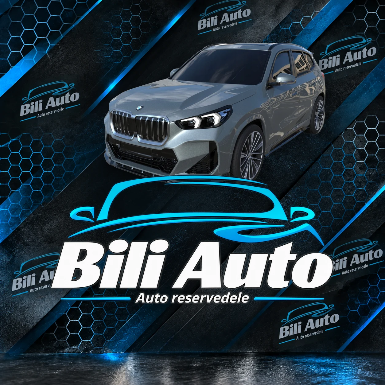 Sideskørter BMW X1 U11 M-pakke 2022+ blank sort - Billede 2