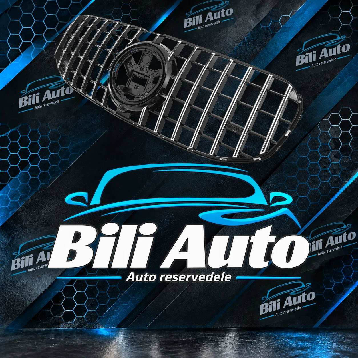 Grill Mercedes GLS X167 AMG GT Panamericana krom - Billede 2