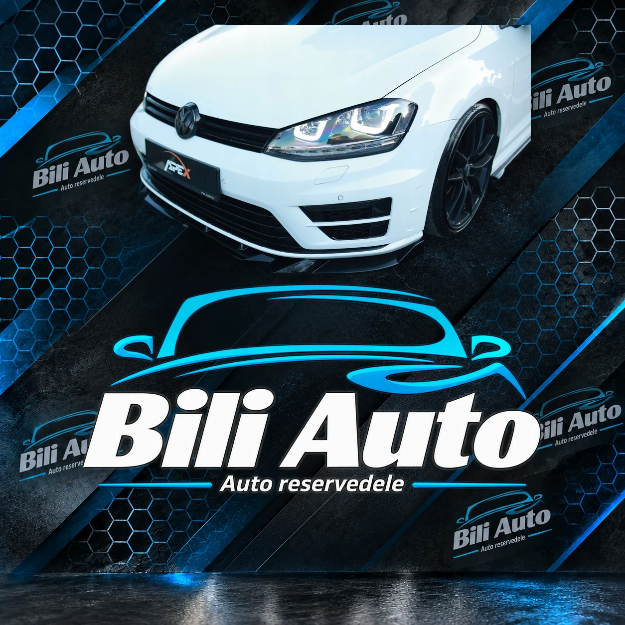 Frontsplitter Volkswagen Golf MK7 R & R-Line 2013-2016 - Billede 3