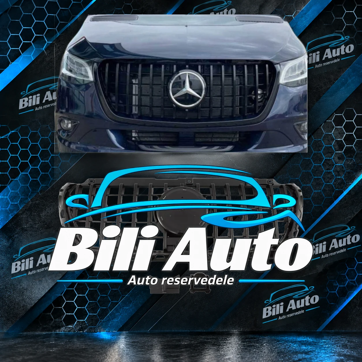 Grill Mercedes Sprinter W907 W910 Panamericana AMG GT - Billede 2