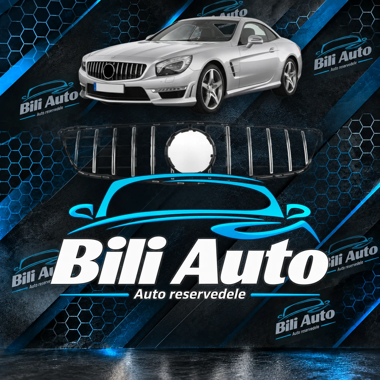 Grill Panamericana Mercedes SL R231 krom