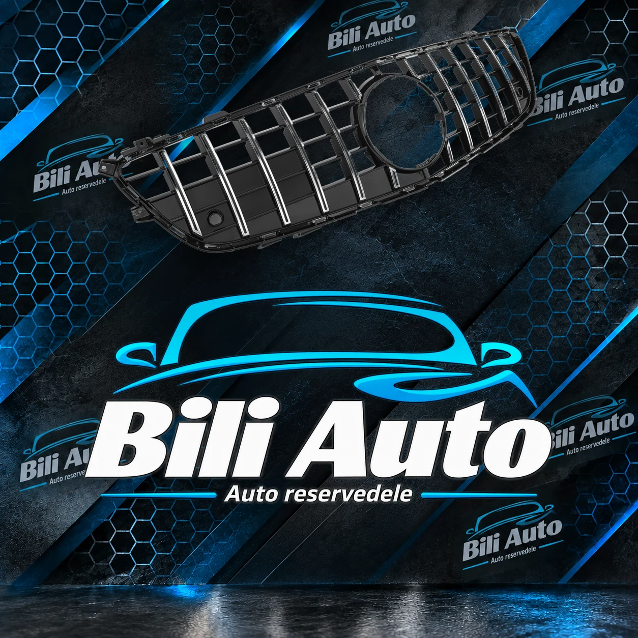 Grill Panamericana Mercedes SL R231 krom - Billede 2