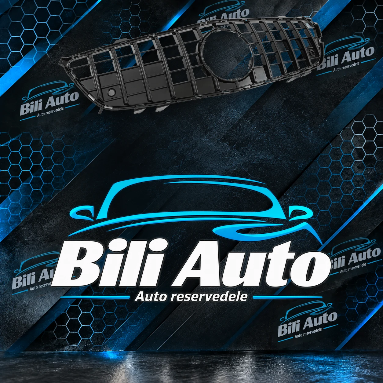 Grill Panamericana Mercedes SL R231 sort - Billede 2