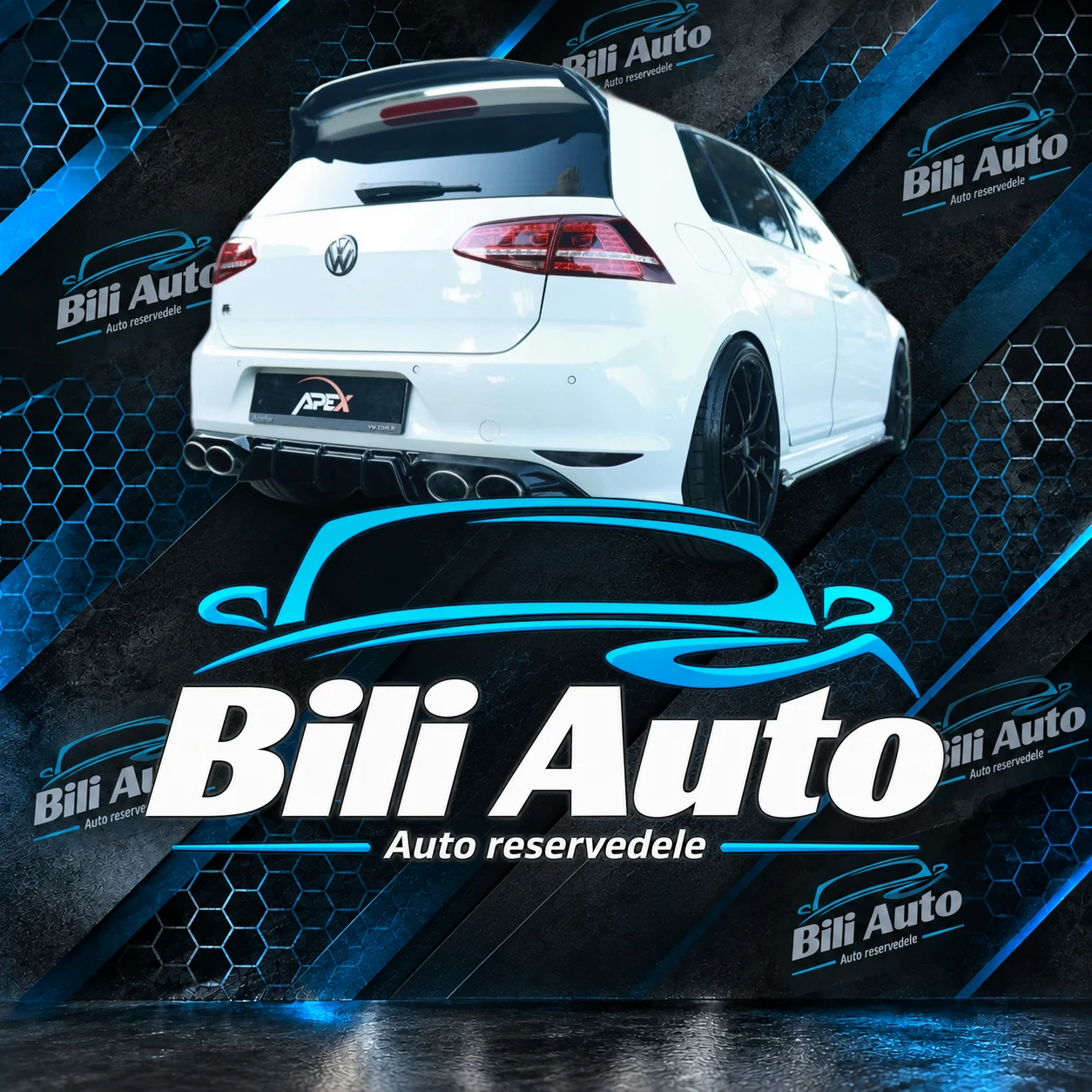 Diffuser Volkswagen Golf 7 MK7 R 2013-2016 - Billede 3