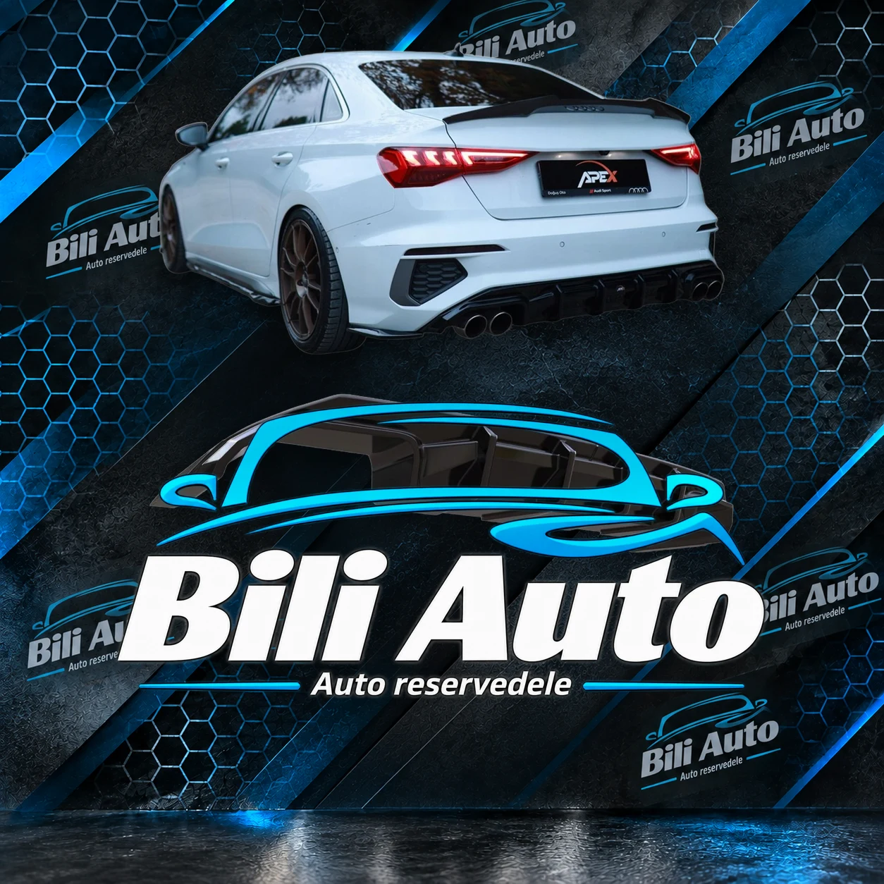 Diffuser Audi S3 8Y Sedan 2020-2024