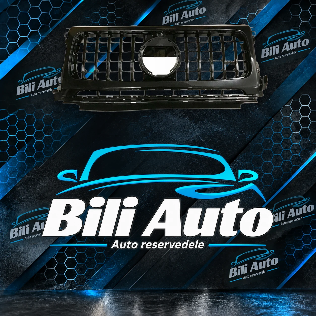 Grill Mercedes G-Klasse W463 facelift Panamericana AMG blank sort - Billede 4
