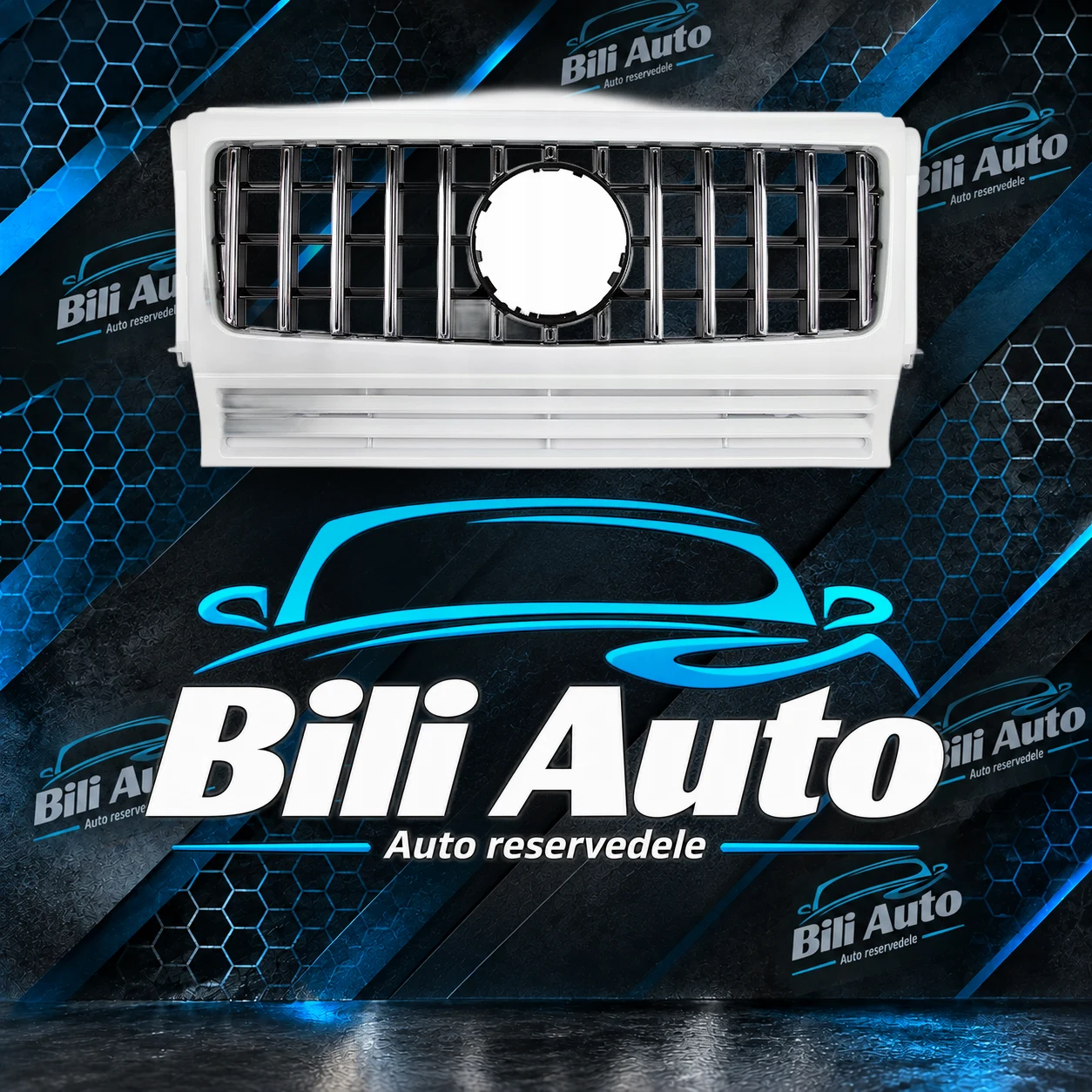 Grill Mercedes G-Klasse W463 1990-2018 Panamericana AMG GT krom - Billede 2