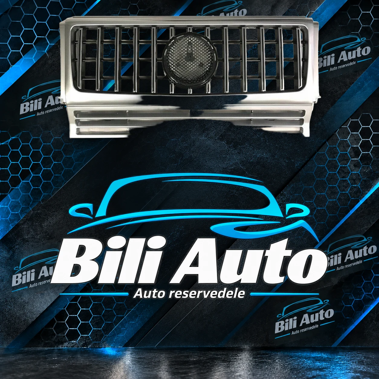 Grill Mercedes G-Klasse W463 1990-2018 Panamericana AMG GT krom - Billede 4