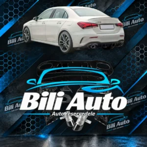Diffuser med sorte endestykker Mercedes A V177 W177 Sedan A35 AMG