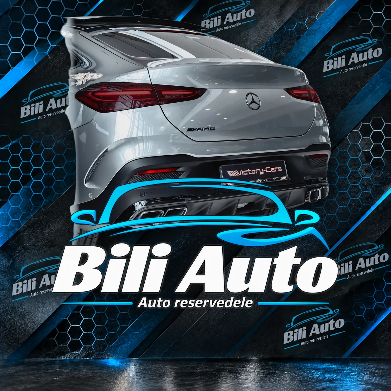 Diffuser bagtil Mercedes GLE C167 W167 Coupe 63 AMG Night - Billede 3