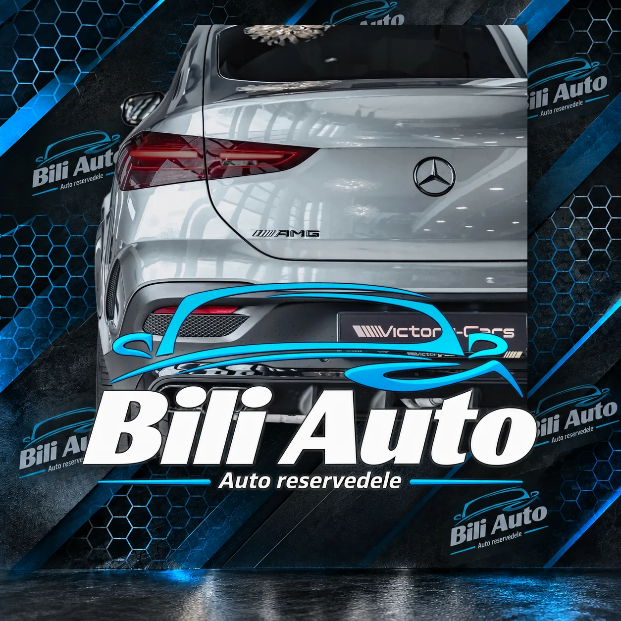 Diffuser bagtil Mercedes GLE C167 W167 Coupe 63 AMG Night - Billede 4