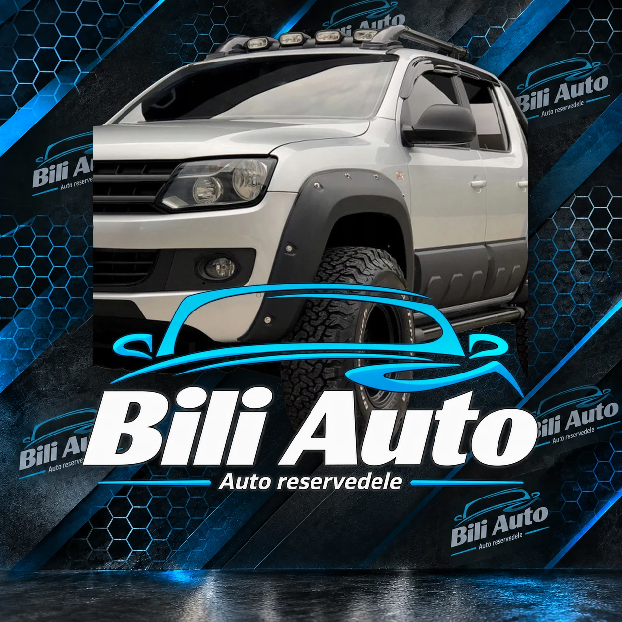 Inderskærm VW Amarok MK1 facelift 2016-2021 mat sort - Billede 2