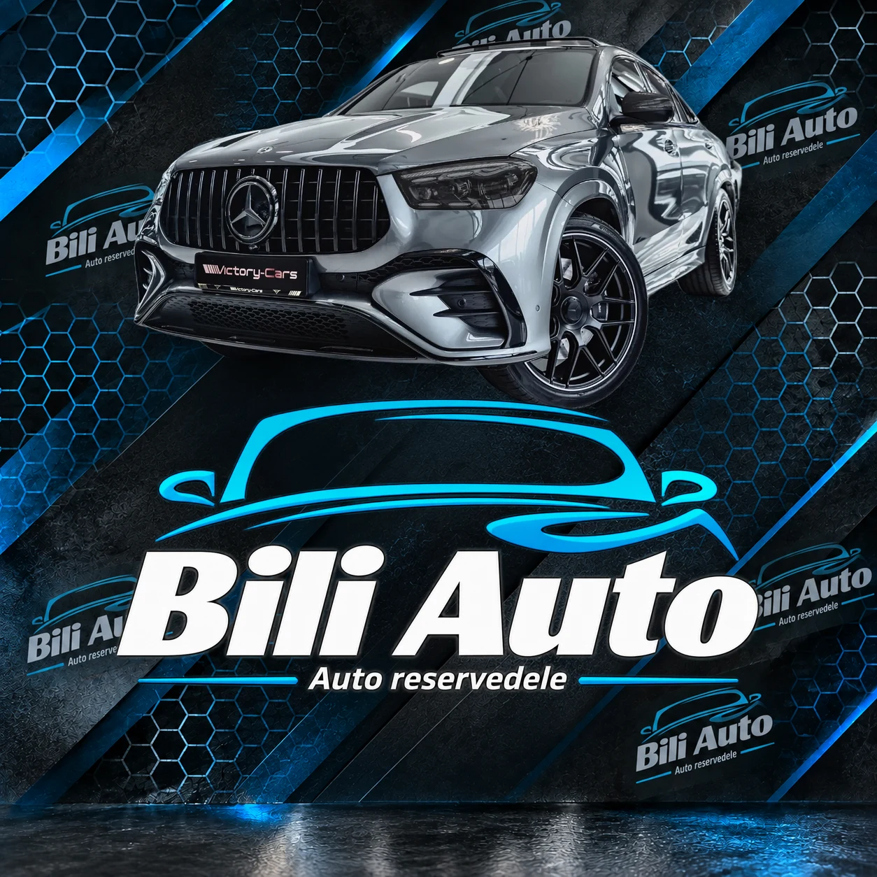 Grill og diffuser Mercedes GLE C167 W167 Coupe 63 AMG Night Pakke - Billede 4