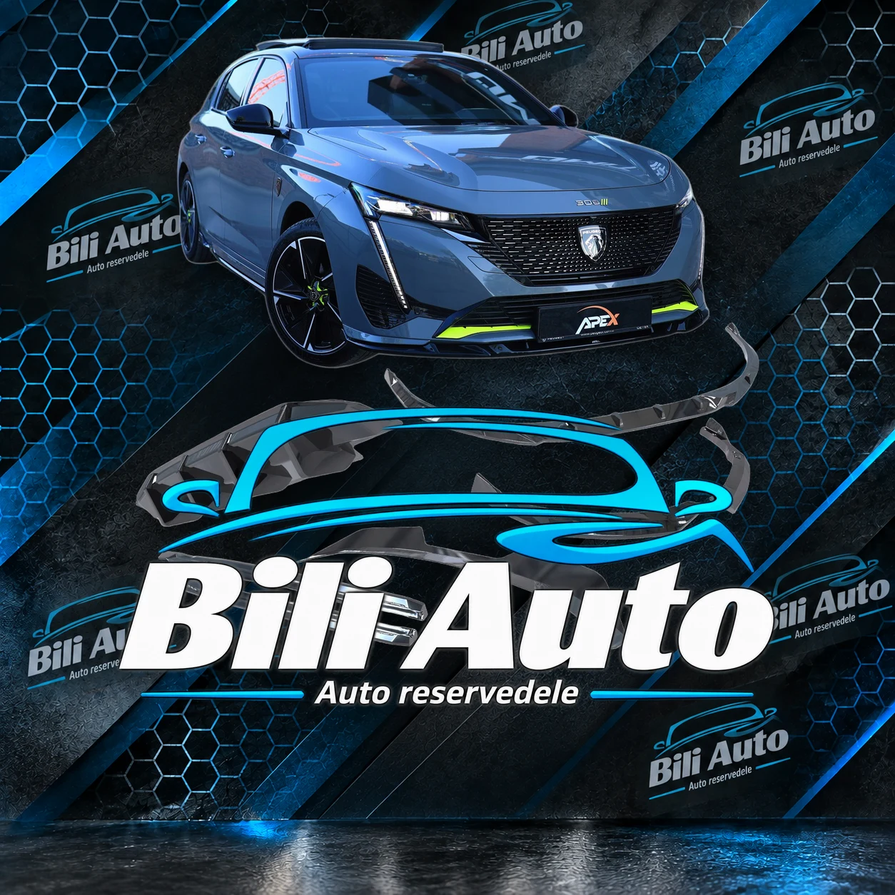 Bodykit Peugeot 308 GT MK3 Hatchback 2021+ blank sort