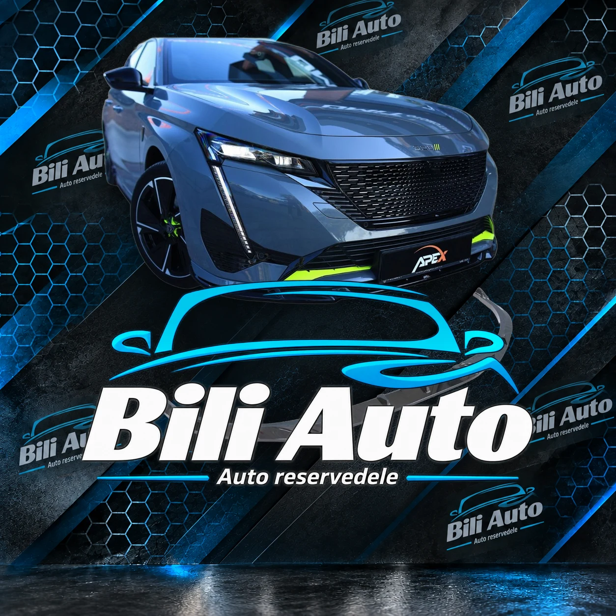 Bodykit Peugeot 308 GT MK3 Hatchback 2021+ blank sort - Billede 2