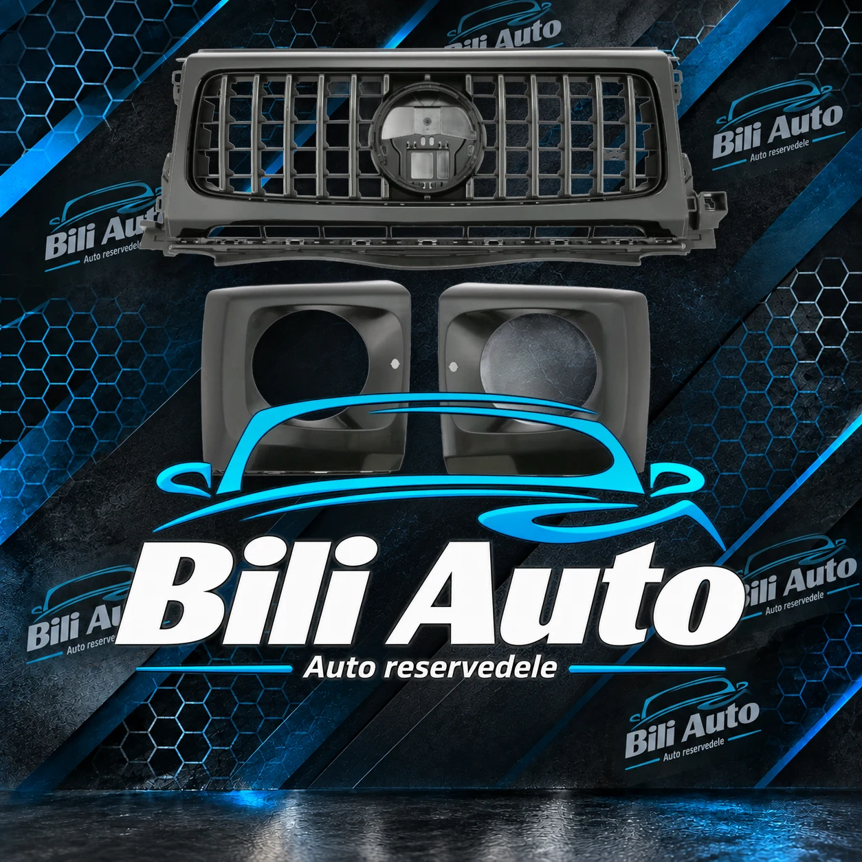 Grill Mercedes G-Klasse W465 Panamericana AMG blank sort 2024+ - Billede 2