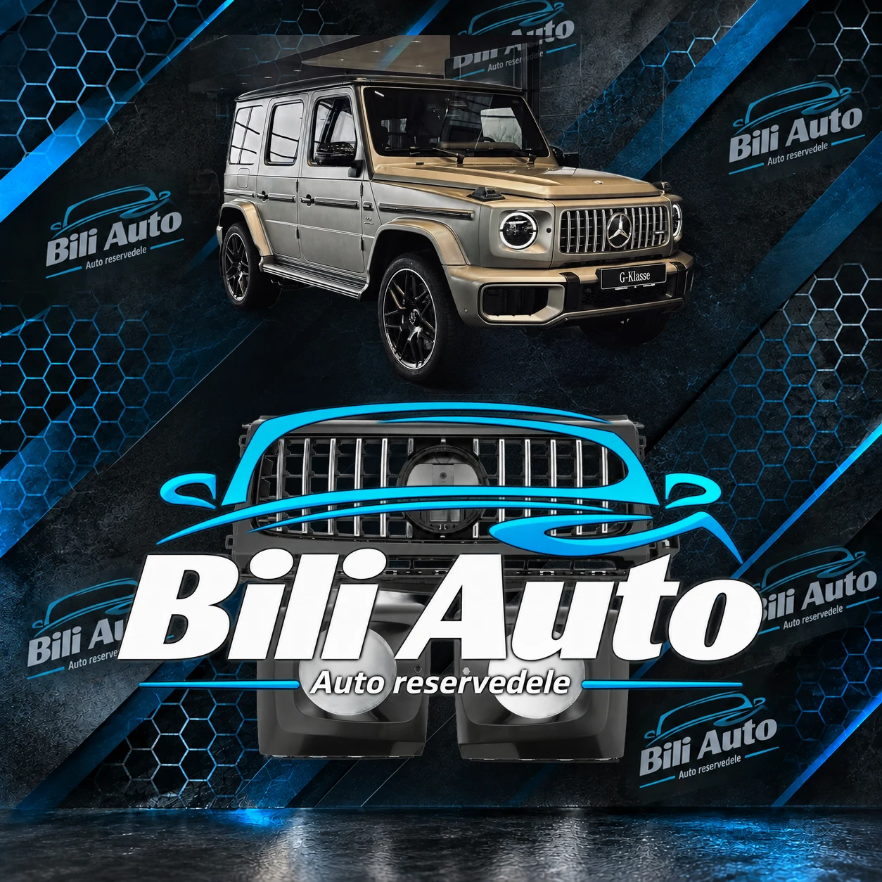 Grill Mercedes G-Klasse W465 2024+ Panamericana AMG GT krom