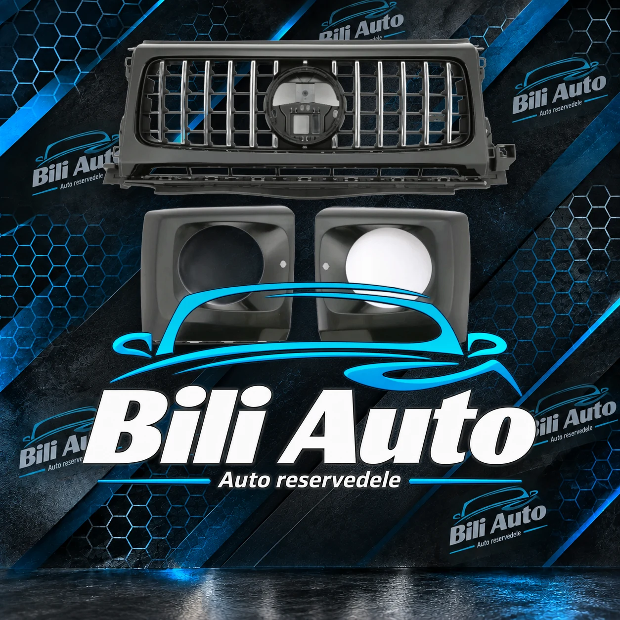 Grill Mercedes G-Klasse W465 2024+ Panamericana AMG GT krom - Billede 2