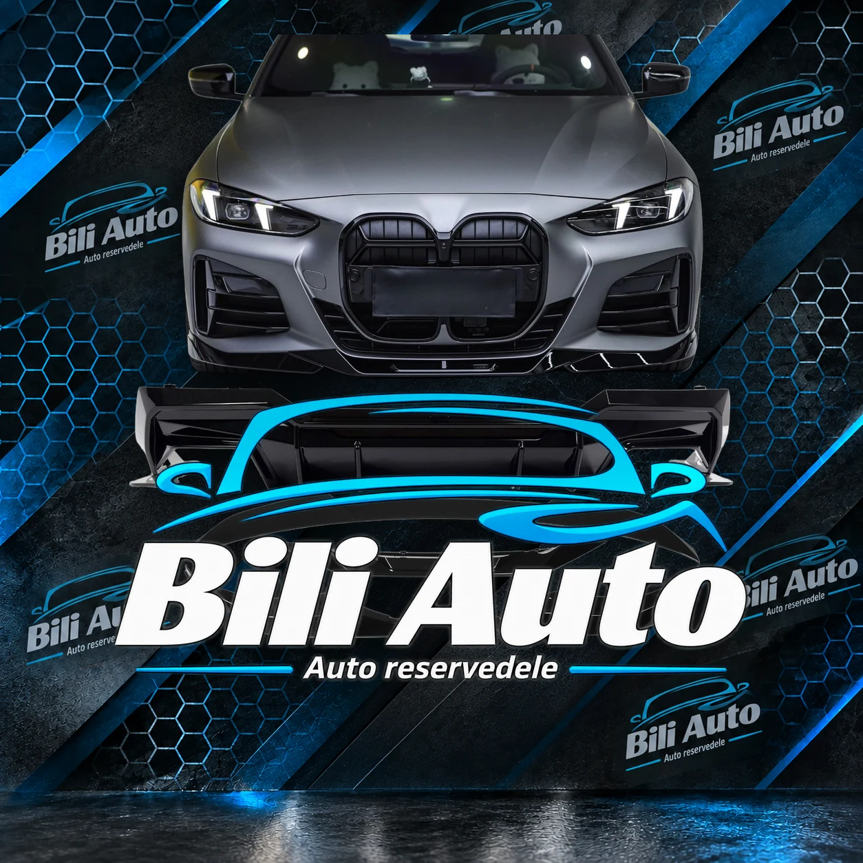 Bodykit BMW 4 G22 M-pakke blank sort
