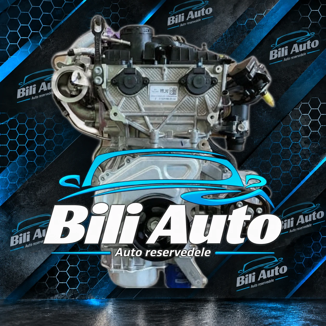 Fabriksny Opel Astra K 1.2 Turbo motor set fra tandremssiden