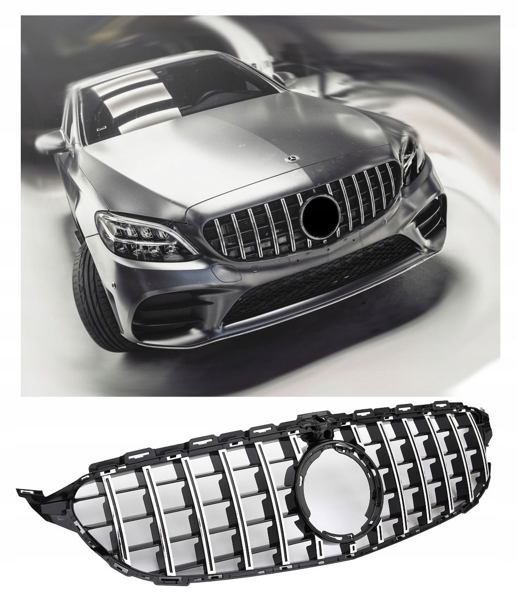 Grill Mercedes C-klasse C205 W205 med kamera AMG